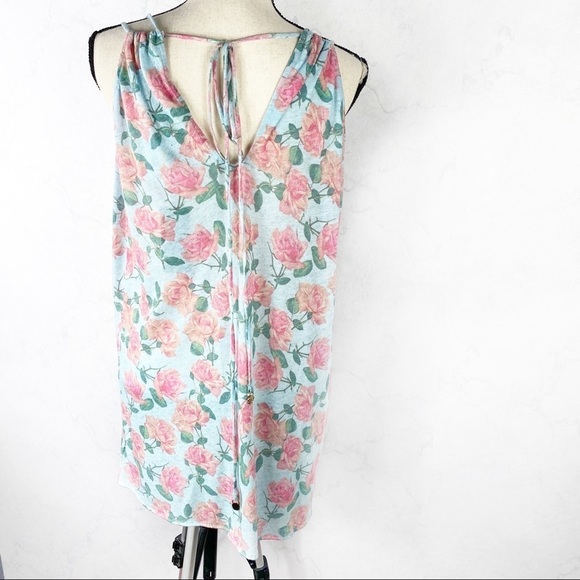 [Wildfox] Dusty Rose Lily Slip-On Swim Cover Dress - Picture 9 of 9